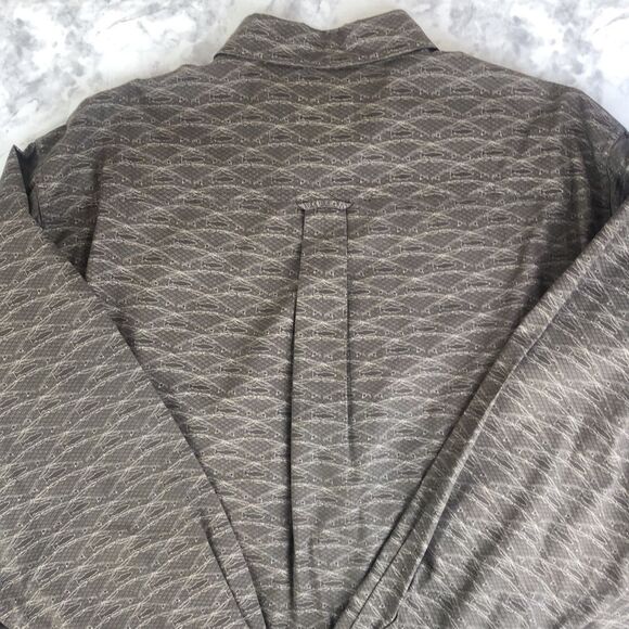 Woolrich Brown Vison Fish Fishing Rods Long Sleeve Button Down Shirt - Size XL - Picture 14 of 15